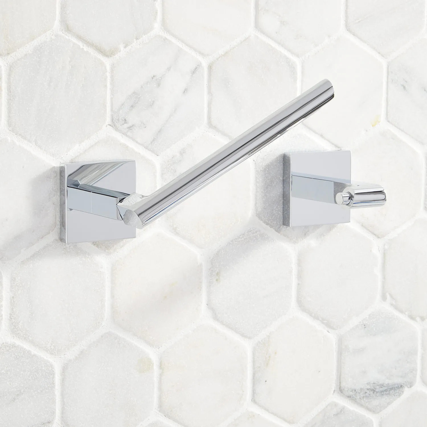Hibiscus Toilet Paper Holder, Chrome