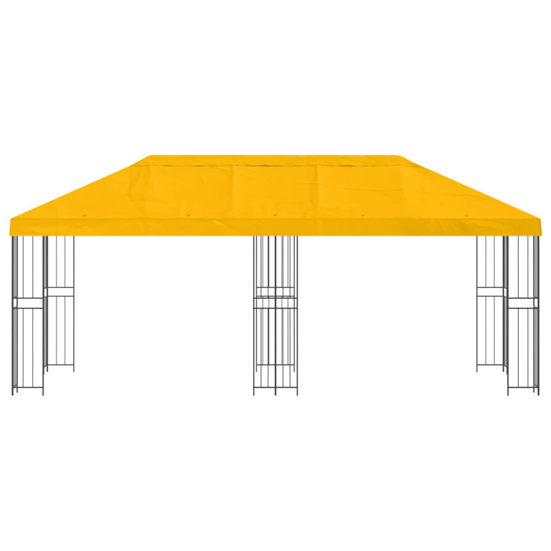 Vidaxl Gazebo Polyester And Steel, Yellow