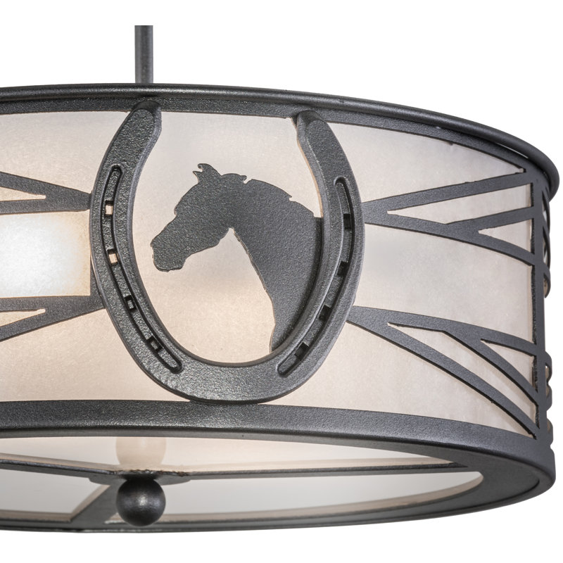 Rustic Lodge 2 - Light Semi Flush Mount