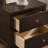 Garrett Cappuccino 2-Drawer Rectangular Nightstand