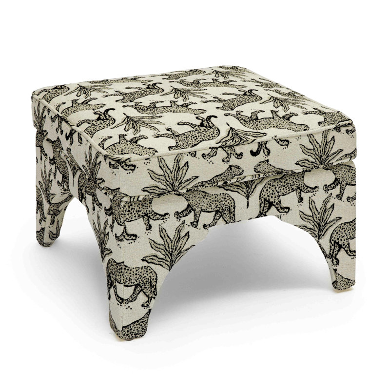 Repose-pieds Leopard, Taupe
