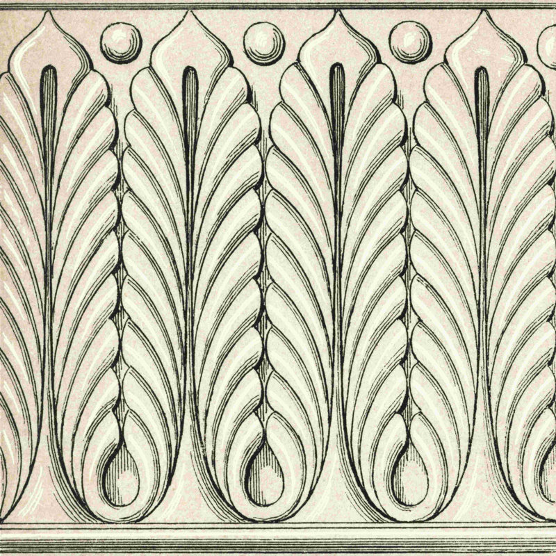 Motif de carreaux ornementaux, H 20 po x l 20 po