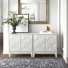 Isabele 2-Door Solid and Manufactured Wood Accent Cabinet