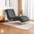 Dark Gray Faux Leather