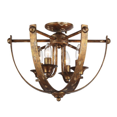 Plafonnier semi-encastré 4 lumières Victoria
