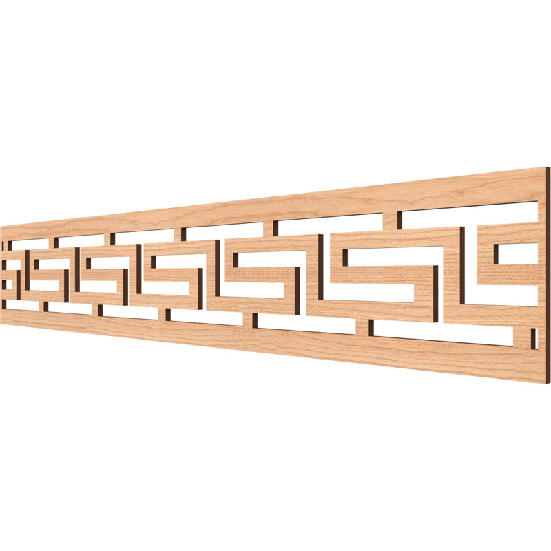 Moulure de panneau H T, Noyer blanc, H 8 po x l 46,625 po x P 0,375 po