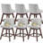 Fabric Swivel Counter Height Bar Stools(Set of 6)-109306482