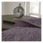 Ensemble de courtepointe réversible en coton mauve - Ensemble de literie pour lit double / grand 3 pièces avec taies décoratives assorties, antimicrobien et lavable à la machine