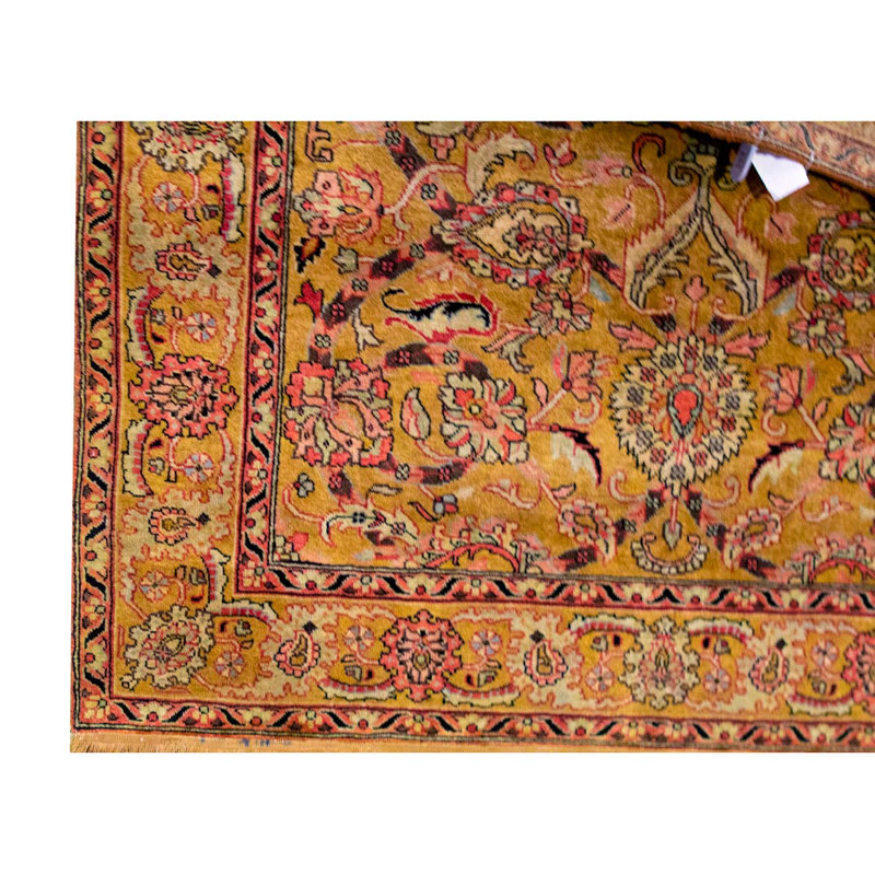 Hand-Knotted High-Quality Gold Area Rug