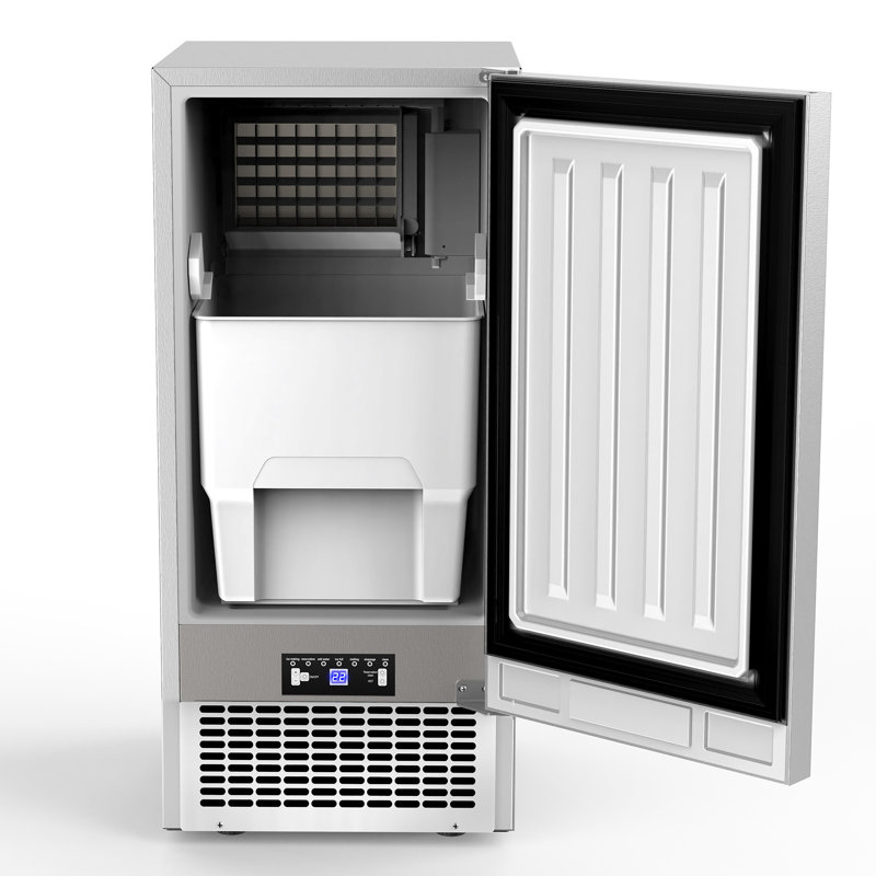 Machine à glaçons commerciale avec 20 bacs de rangement, 90 lb / 24 heures, 36 pièces de cubes de glace de 9 à 15 minutes