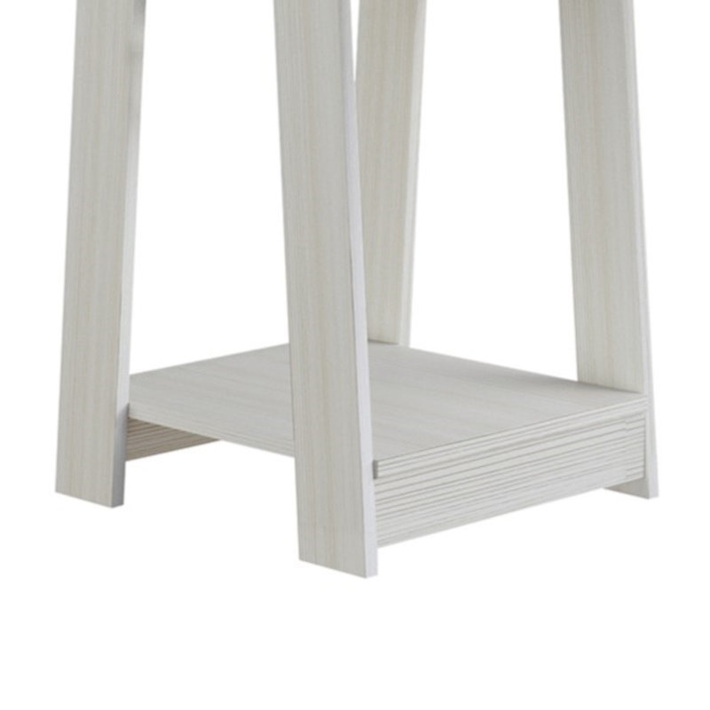 Ensemble de 3 tables basses et tables de bout avec tablettes ouvertes - gris clair, Gris clair