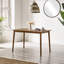 Drea Solid Wood Dining Table - Traditional Rustic Farmhouse Kitchen Style-1229532689-1229532690