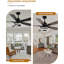 Ventilateur de plafond noir moderne avec lumière-1138574785