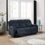 Orka 1+2+3 Seater Fabric Manual Recliner Living Room Sets Set Blue-1238470786