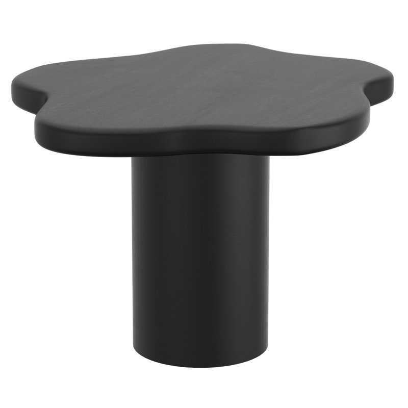 Damonee Solid Wood Single Coffee Table, Black, 19" H x 27" L x 23.5" W