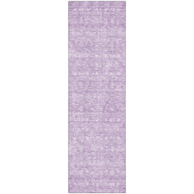 Premium Machine Washable Prisco Lavender Rug