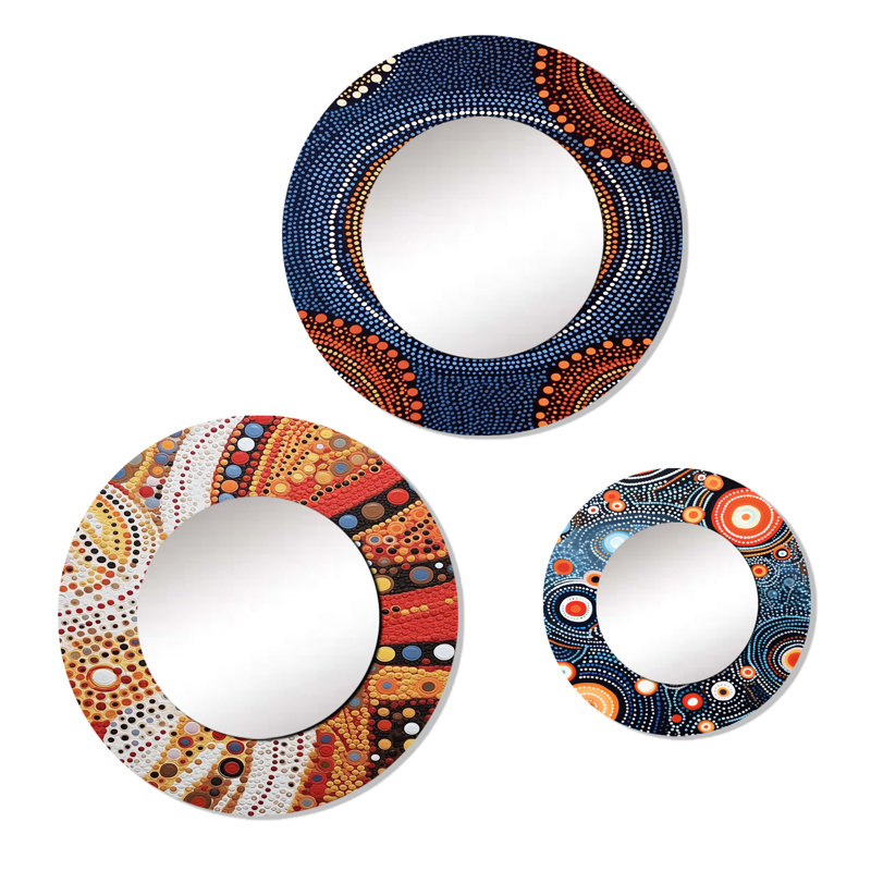 Loric Metal Round Mirror