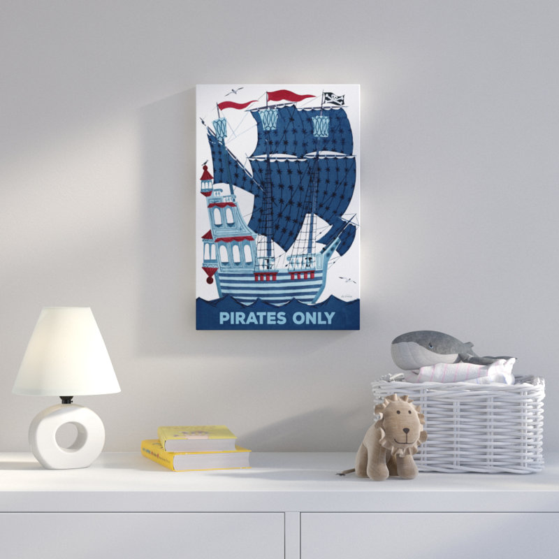 Pirates Only - Wrapped Canvas Print, 76cm H x 51cm W