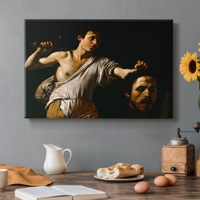 David with the Head of Goliath (Vienna Version)-Caravaggio-Gallery Wrapped Canvas-c. 1607