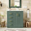 Ensemble de meuble-lavabo avec lavabo en céramique 30 po Hansdieter, ensemble de meuble-lavabo autoportant avec 3 tiroirs et portes à fermeture douce-343806175-343806173