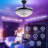 Lyddia Modern 42'' Bluetooth Ceiling Fan with Dimmable LED Lights and Music Player
