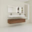 Meuble-lavabo mural 60 po avec lavabo en résine