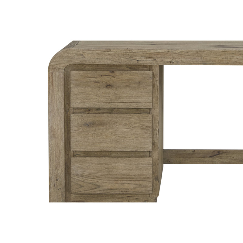 Bureau de direction en chêne English Knotty Junior