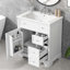 Meuble-lavabo 30 po avec comptoir, meuble-lavabo avec porte et deux tiroirs