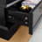 Lighted Glass Curio Cabinet With Adjustable Shelves - Elegant 2-Door Display Cabinet & Built-In Drawer, Includes Bulb - BLACK-1900362913