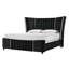 Ensemble de chambre à coucher de luxe à panneau tapissier avec tête de lit à oreilles noire-1996557025-1996557027