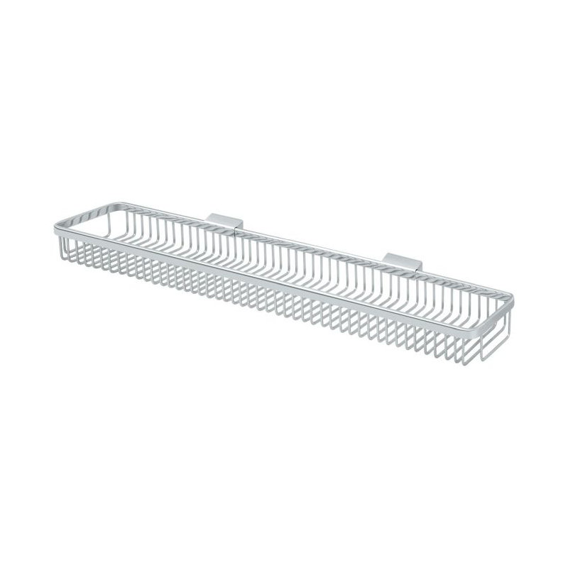 EDAF23C94FB64E8D8641F761FA695A61 Panier en métal 28-1 / 2 po, rectangulaire en chrome poli, Chrome poli