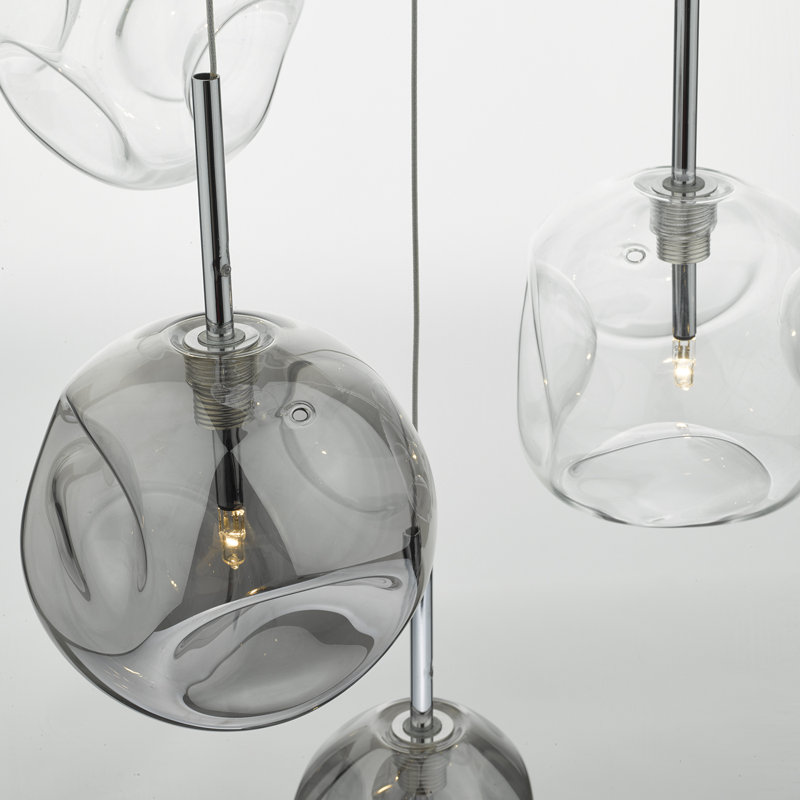 Kensley 6 - Light Chrome Cluster Pendant