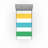 Ambesonne Striped Fitted Sheet 2-Pack Rainbow Pattern Multicolor-106743088