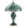 Cristal 20" Magna Carta-Stained Glass Double Lit Table Lamp