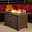 Sarfaraz Rectangle Aluminum Propane Smokeless Fire Pit Table with Hidden Fuel Tank-1619711403