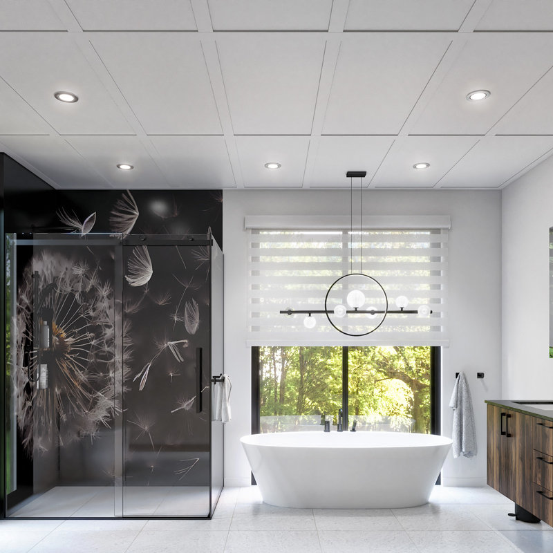150 Sq.ft. Suspended Ceiling Tile And Grid Kit (2x4 Tiles)