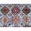 Tapis oriental super Kazak en laine noué à la main gris 8 pi 11 po x 12 pi 6 po Thundercloud