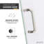 Porte de douche sans cadre l 24 po x H 70 po-64345445