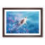 Swimming Dolphin in Abstract - Framed Print-55728516-55728519