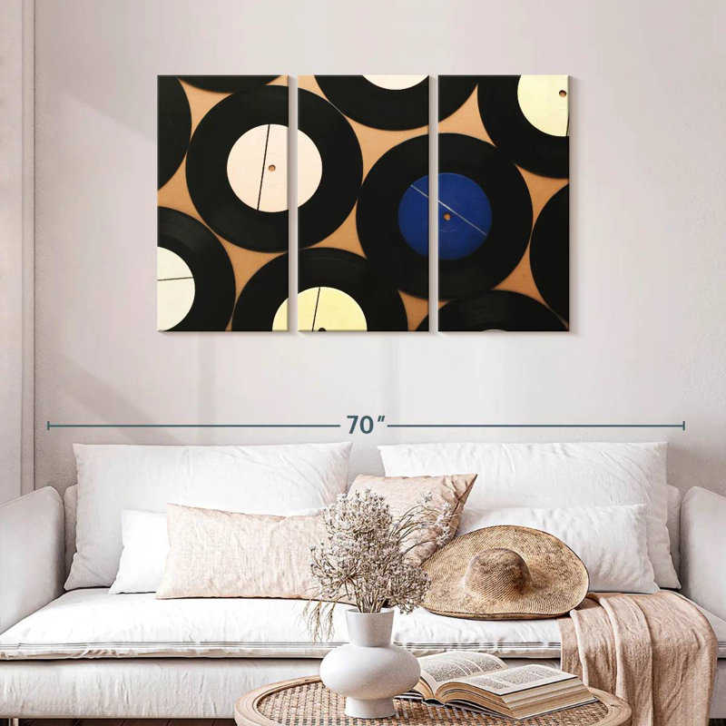 Abarca Vinyl Record Collection, 28" H x 45" W