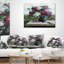 Lilas en bleu - oreiller imprimé floral-31479620-31479616
