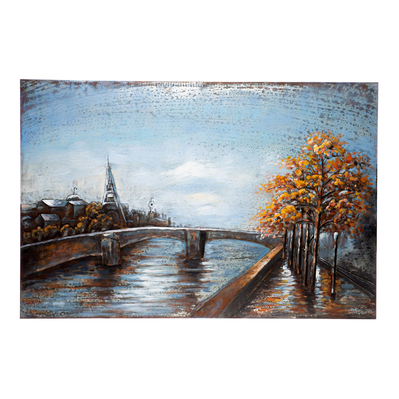 Handmade Scenic & Cityscapes Wall Decor on Metal