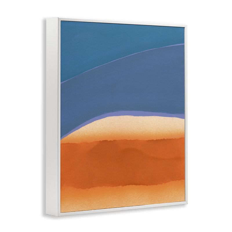 Art moderne giclée sur fond noir moderne par Jodi Fuchs, Giclée encadrée blanc bord de mer, H 20 po x l 16 po