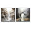 Desert Minimalisme Canyon Water Stream - Canyon Square, ensemble de 2 collages-1667739131-1667739128