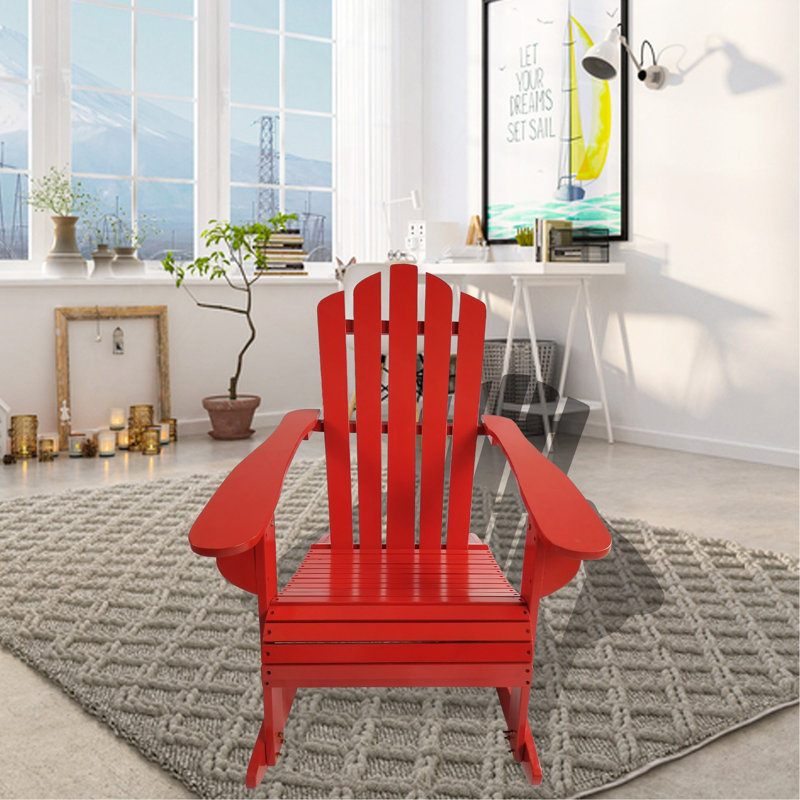 Chaise Adirondack inclinable en bois