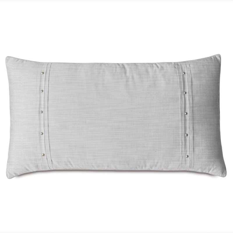 Vionnet Lucent Polyester Zipper Sham, King, Lucent Silver