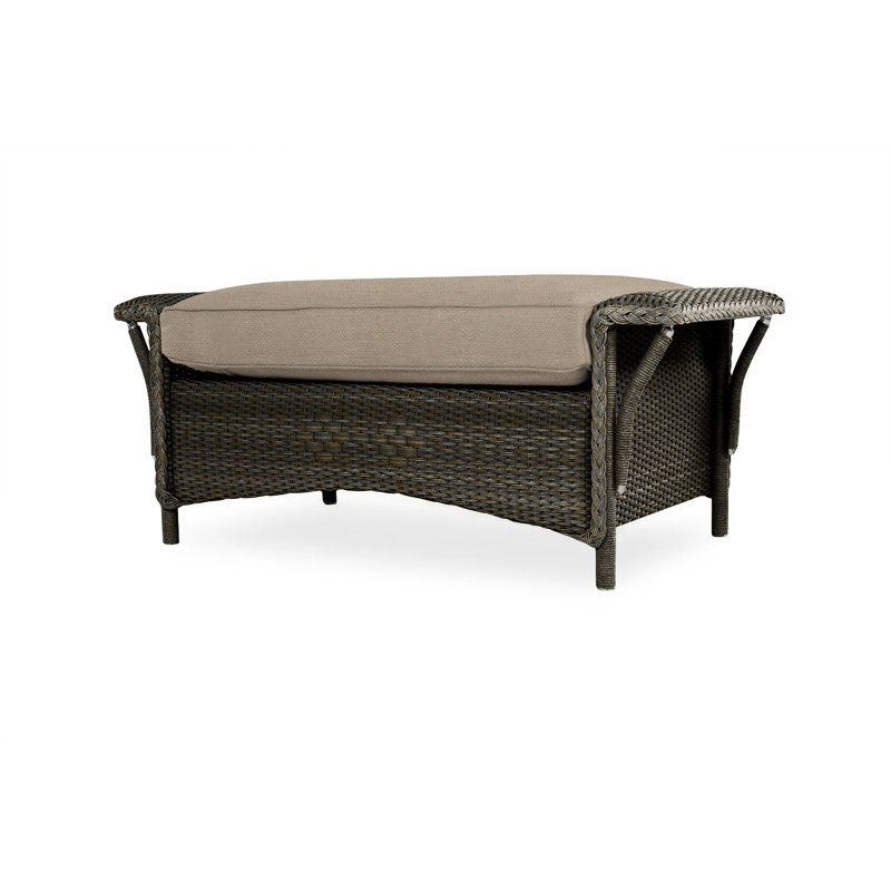 Nantucket Outdoor Ottoman, Beach Natural, Mink