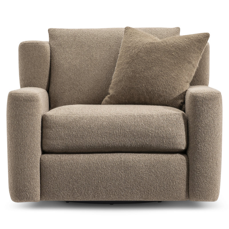 Fauteuil pivotant en tissu Laurent - Sur mesure, 2743-044