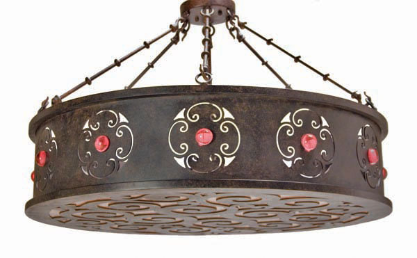 Julianne 6 - Light Semi Flush Mount, Coffee Bean