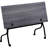 Rectangle 2 Person Flip Top Training Table with Casters and Modesty Panel and Cable Management-61068812